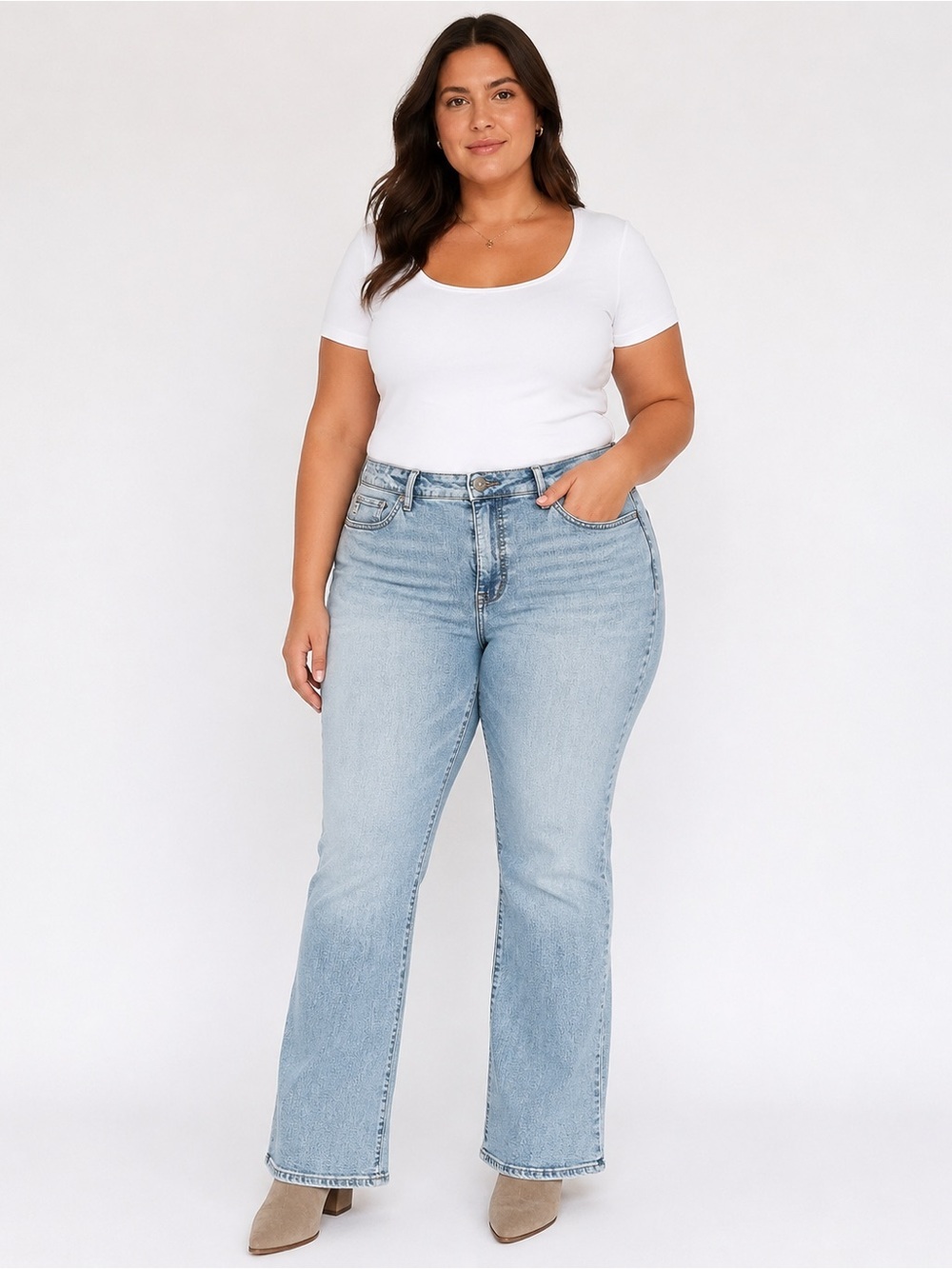 Seven7 High Rise Bootcut Jeans Size 16 NWT